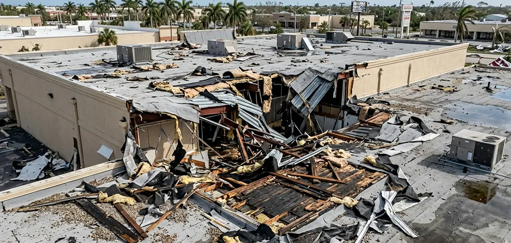 Florida commercial property with storm damage involved in an insurance underpayment dispute